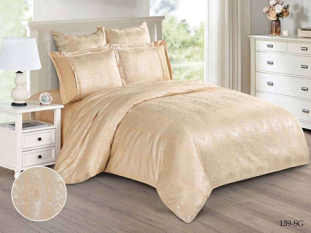 КПБ евро сатин-жаккард Satin Jacquard SG Клео <SG-159 Скидка>
